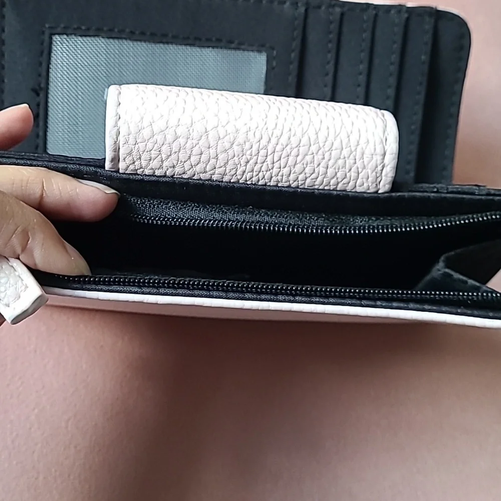 Faux Leather Light Pink Wallet